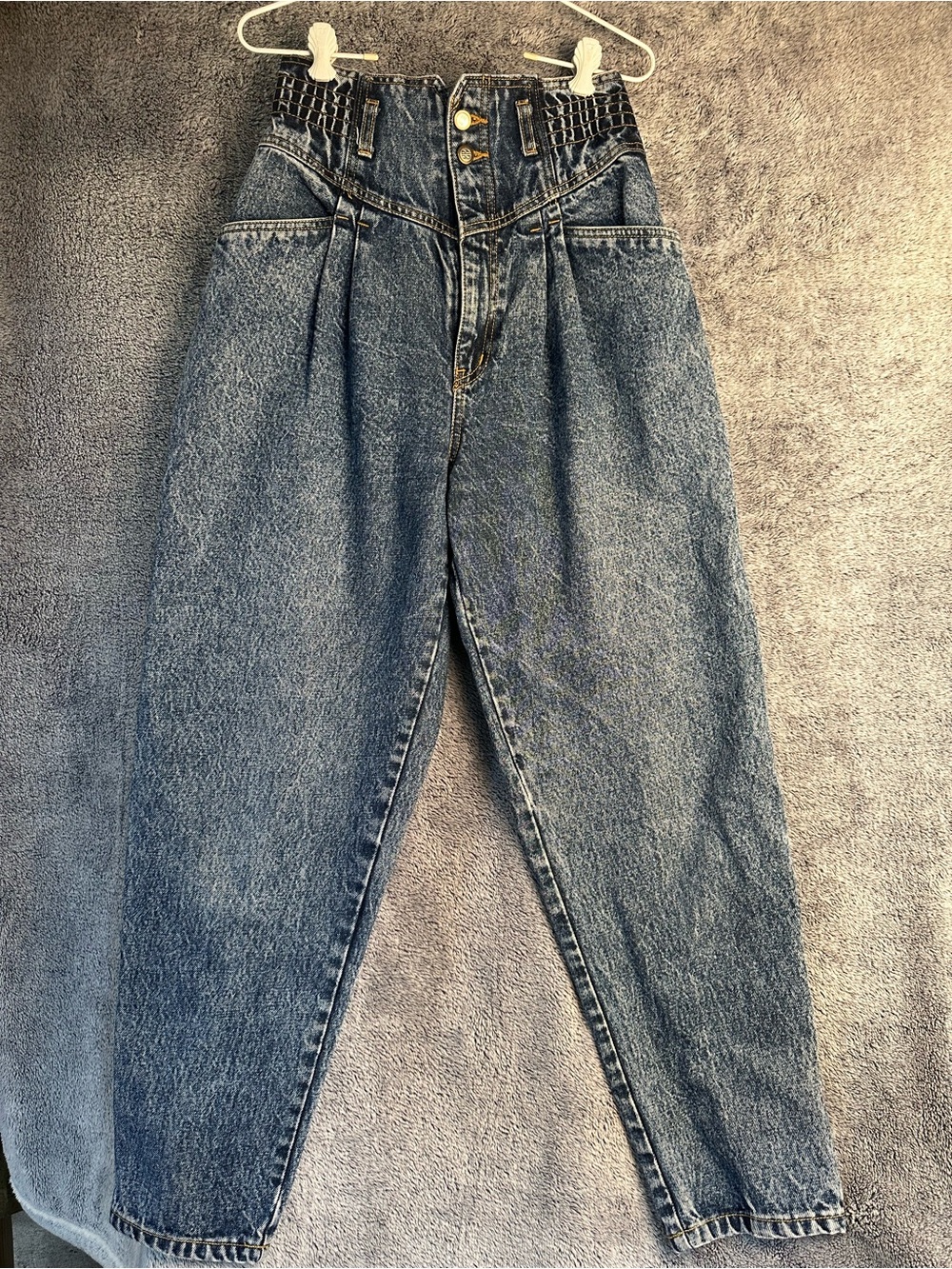 Vintage Bill Blass High-Waisted Acid Wash Women’s Jeans - Blue